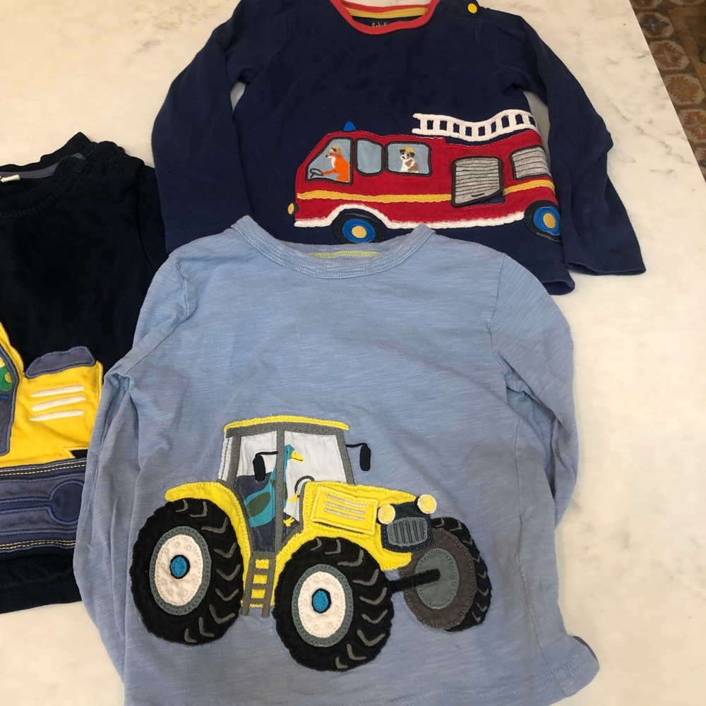 3 boys shirts from Mini Boden and Jojo maman Bebe